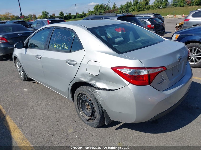 Vin: 2t1burhe7fc405336, lot: 3105378, toyota corolla l/le/le pls/prm/s/s pls 20153