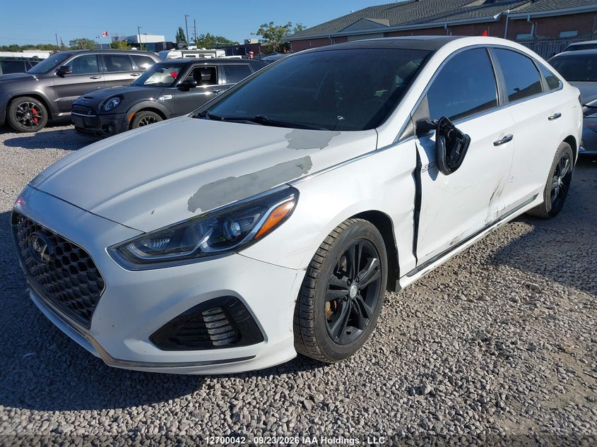 2018 Hyundai Sonata, Left Side, IAAI, VIN 5NPE34AFXJH706775 — photo 2