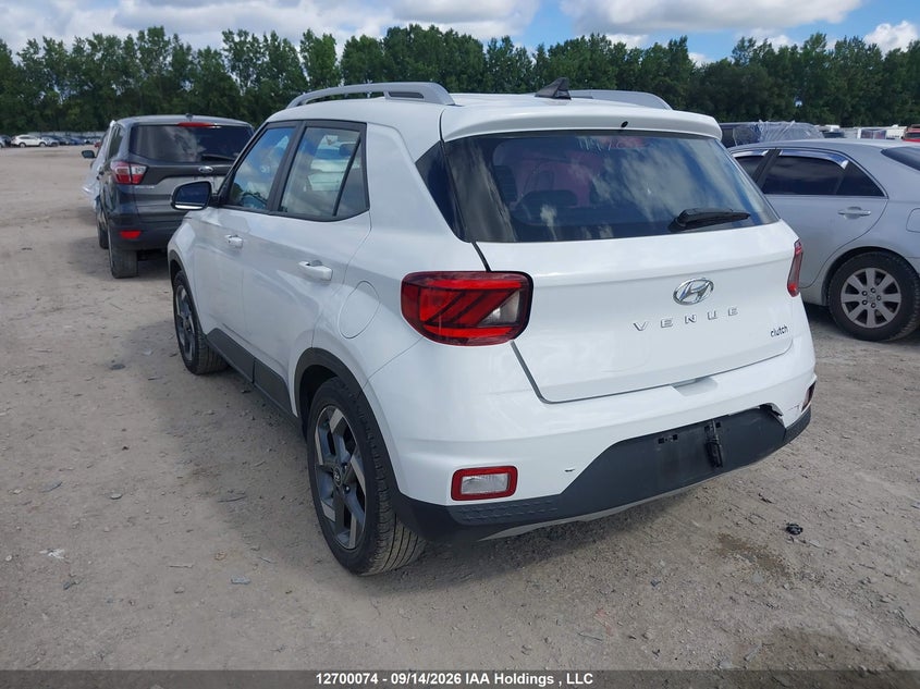 Vin: kmhrc8a33mu119709, lot: 3105449, hyundai venue 20213