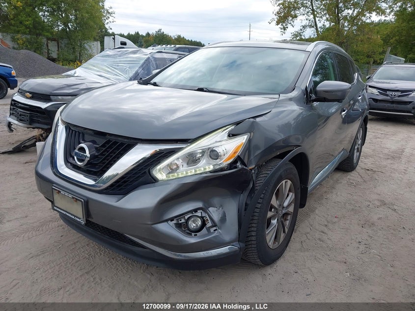 Vin: 5n1az2mh1gn157101, lot: 3105475, nissan murano s/sl/sv/platinum 20162