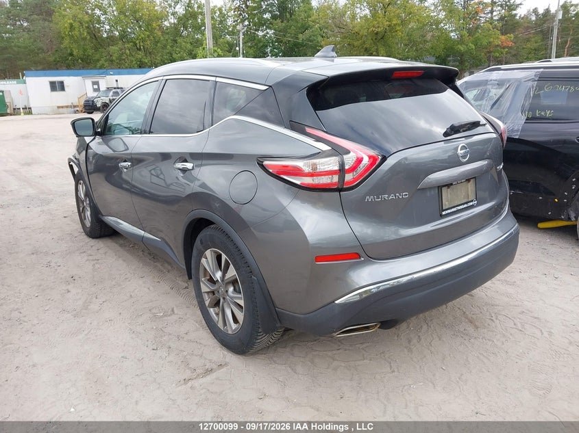 Vin: 5n1az2mh1gn157101, lot: 3105475, nissan murano s/sl/sv/platinum 20163