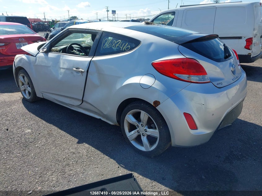 Vin: kmhtc6ad8du091909, lot: 3105523, hyundai veloster 20133
