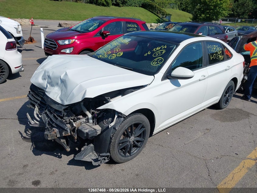 2019 Volkswagen Jetta 1.4 Tsi Highline, Удар спереди, IAAI, VIN 3VWW57BU9KM027439 — фото 2