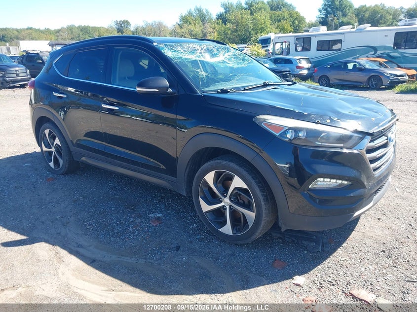 2016 Hyundai Tucson Ultimate, Удар спереду, IAAI, VIN KM8J3CA26GU028428