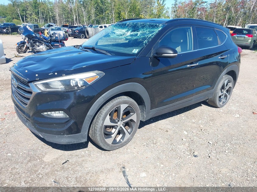 2016 Hyundai Tucson, Удар спереду, IAAI, VIN KM8J3CA26GU028428 — фото 2