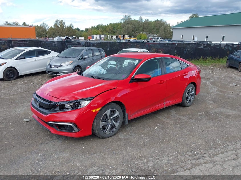 Vin: 2hgfc2f52lh001975, lot: 3105616, honda civic lx 20202