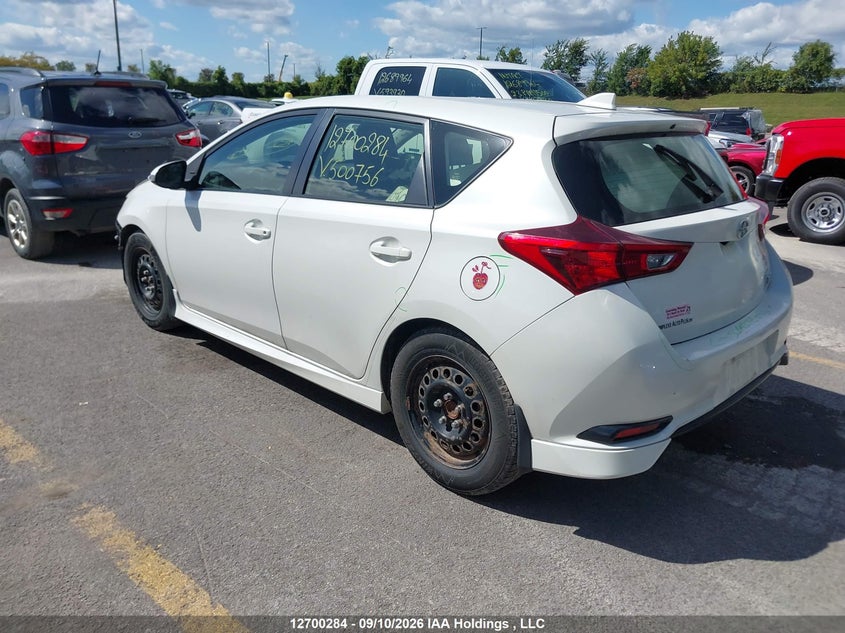Vin: jtnkarje5gj500756, lot: 3105681, scion im 20163