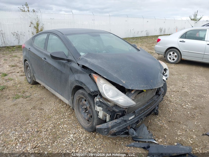 2012 Hyundai Elantra Gls/Limited, Front, IAAI, VIN 5NPDH4AEXCH120729