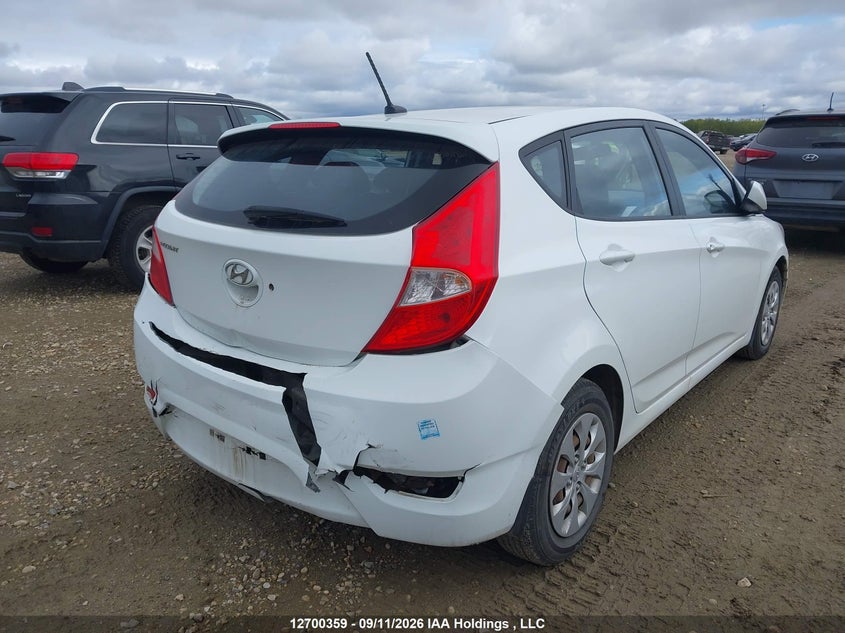 Vin: kmhct5ae1fu198919, lot: 3105766, hyundai accent gs 20154