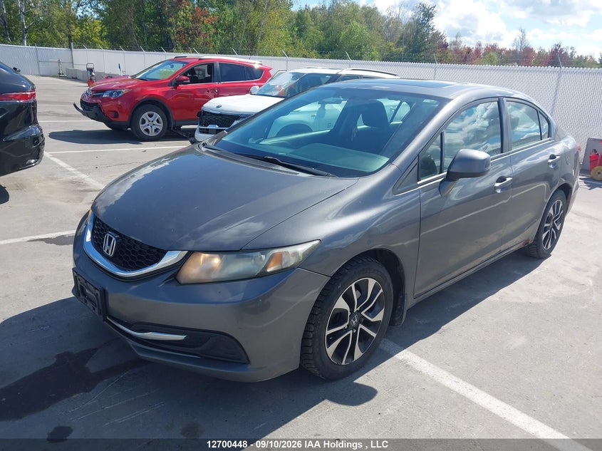 2013 Honda Civic, Left Side, IAAI, VIN 2HGFB2F59DH044360 — photo 2