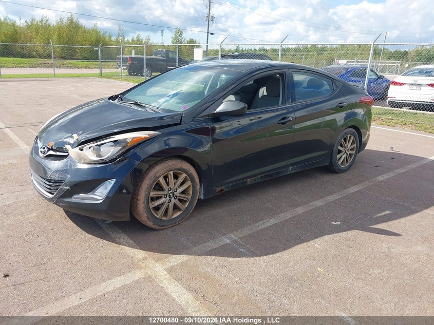 2014 Hyundai Elantra Gls, Front, IAAI, VIN 5NPDH4AE7EH453103 — photo 2
