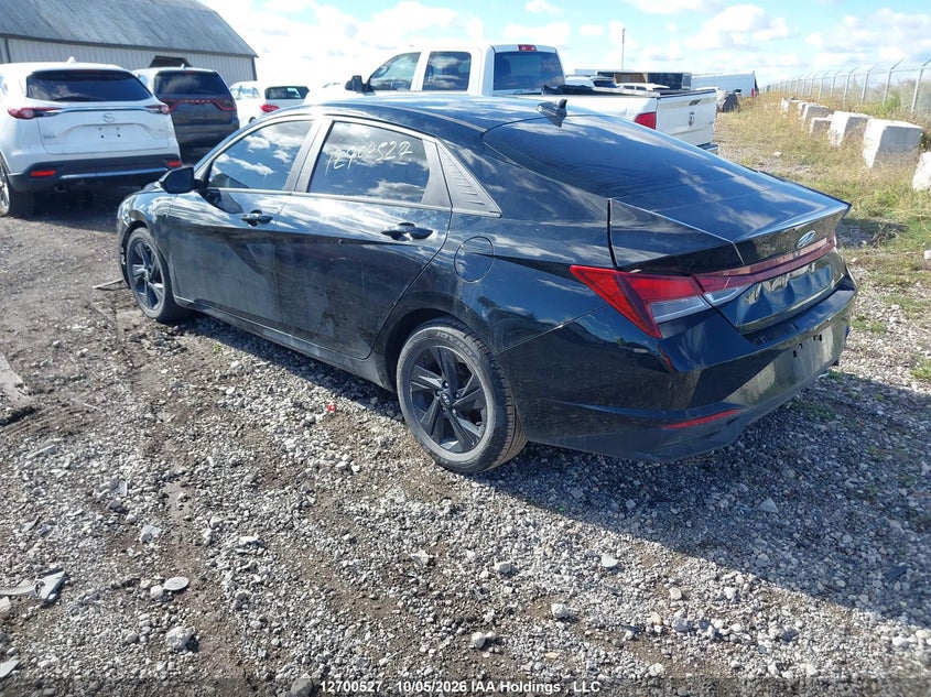 Vin: kmhlm4ag3pu500026, lot: 3105936, hyundai elantra preferred ivt with tech package 20233