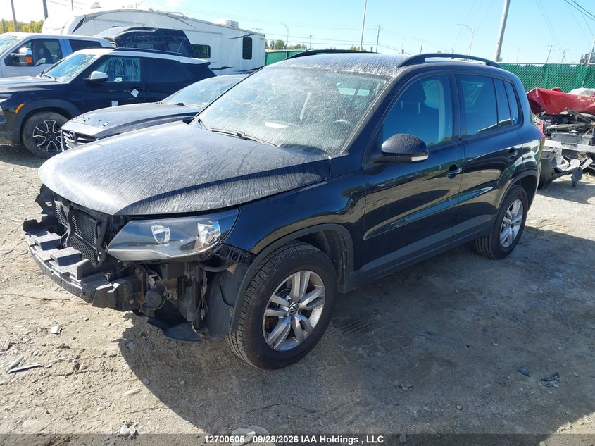 Vin: wvghv7ax9gw589531, lot: 3106015, volkswagen tiguan trendline 20162