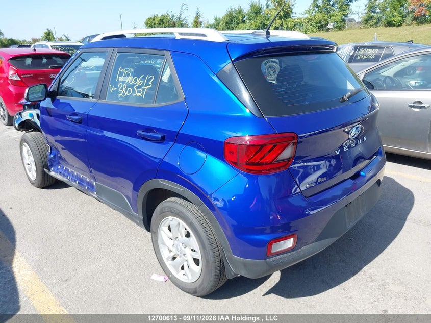 Vin: kmhrc8a31su380527, lot: 3106025, hyundai venue sel/limited 20253