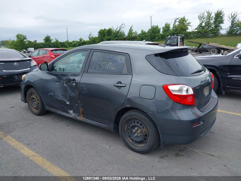 Vin: 2t1ku4ee2bc637196, lot: 3106107, toyota matrix 20113