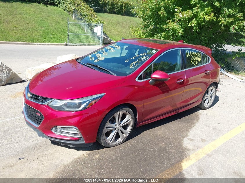 2017 Chevrolet Cruze, Удар ззаду, IAAI, VIN 3G1BF6SM9HS517322 — фото 2