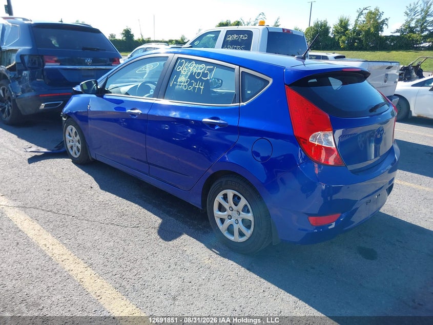 Vin: kmhct5ae6eu178244, lot: 3106113, hyundai accent gl 20143