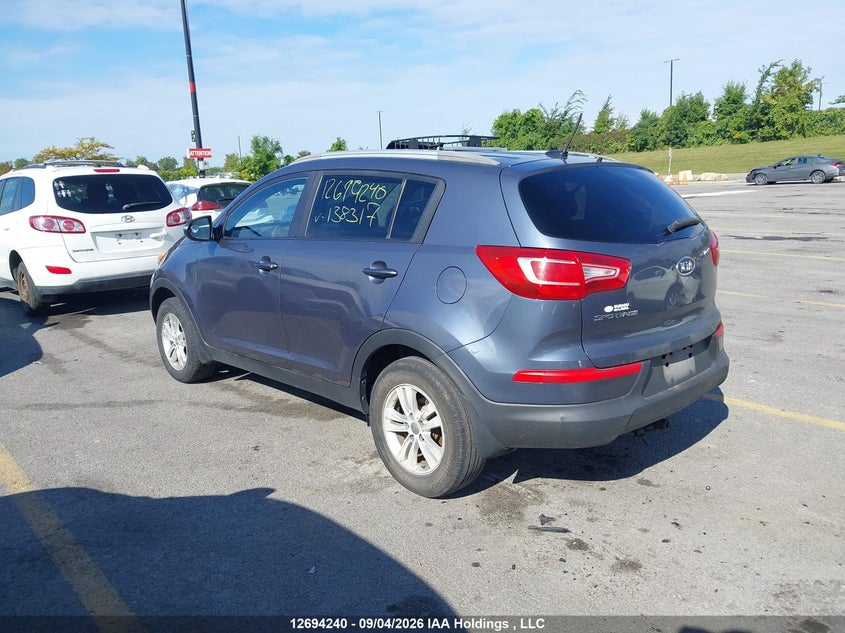 Vin: kndpb3a29b7138317, lot: 3106118, kia sportage lx 20113