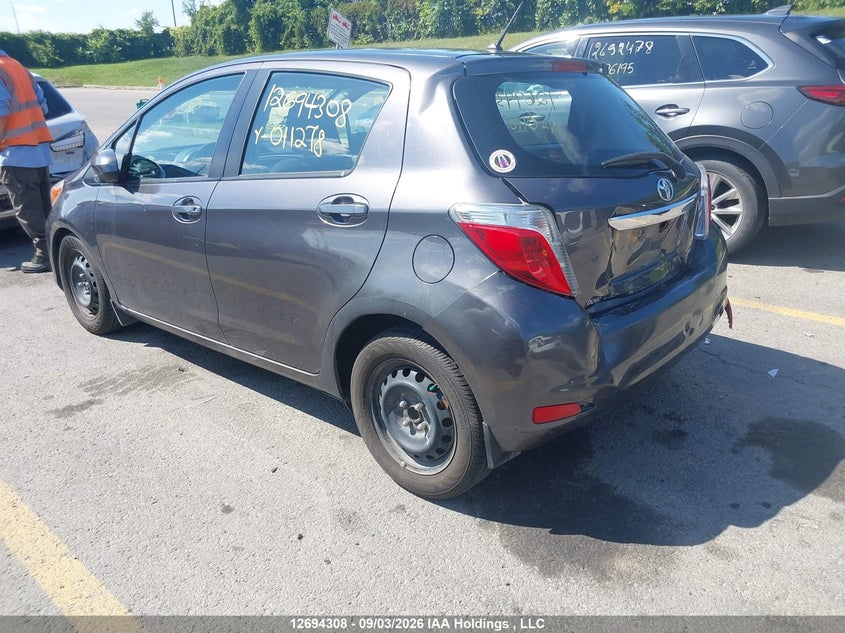 Vin: vnkktud34ea011278, lot: 3106120, toyota yaris le 20143