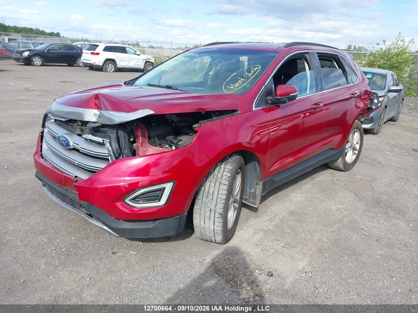Vin: 2fmtk4j9xfbb86869, lot: 3106123, ford edge sel 20152