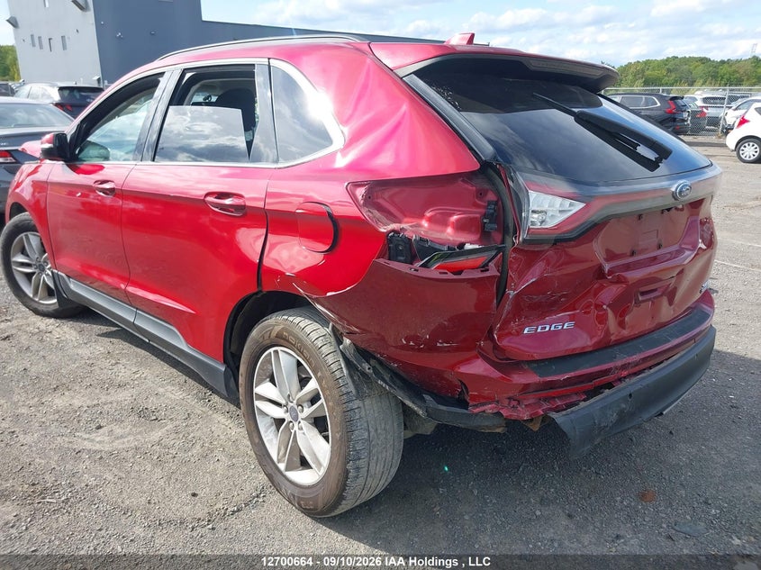 Vin: 2fmtk4j9xfbb86869, lot: 3106123, ford edge sel 20153