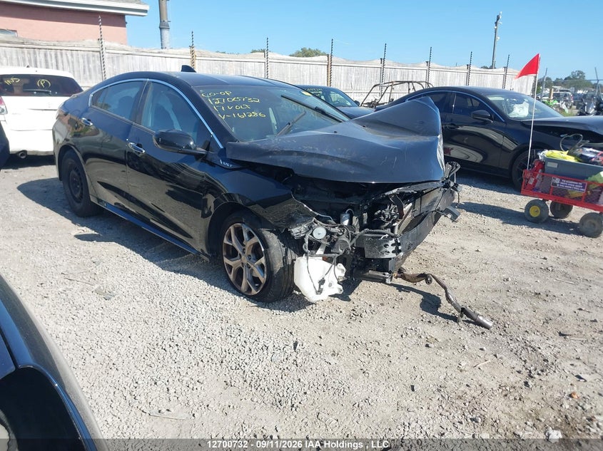 2017 Chevrolet Volt Premier, Front, IAAI, VIN 1G1RB6S5XHU161286