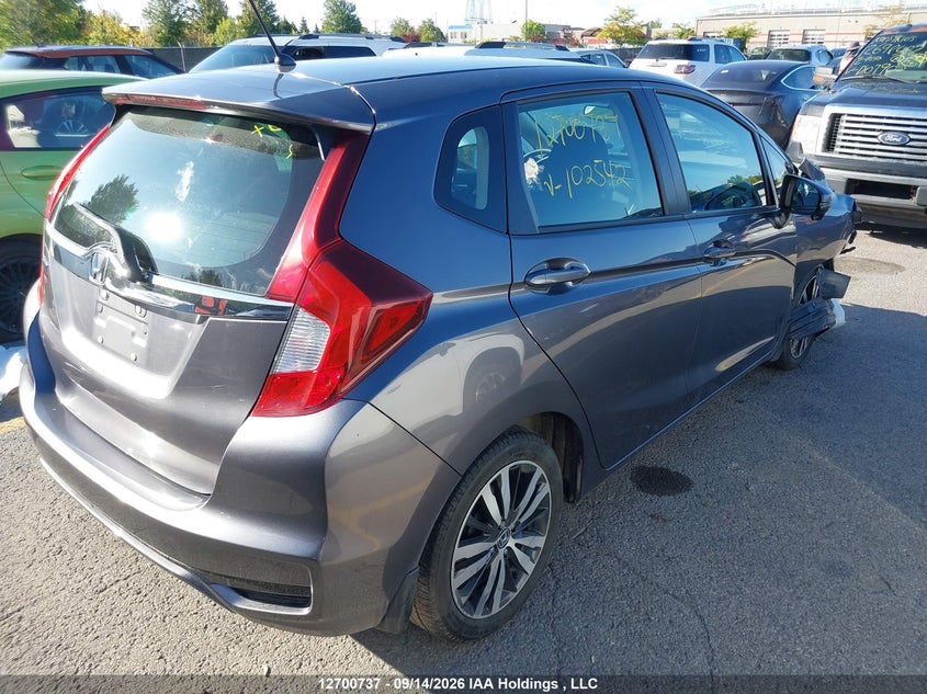 Vin: 3hggk5h76km102542, lot: 3106197, honda fit ex 20194