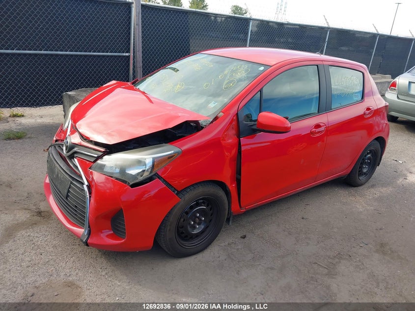 Vin: vnkktud31fa033269, lot: 3106264, toyota yaris le 20152