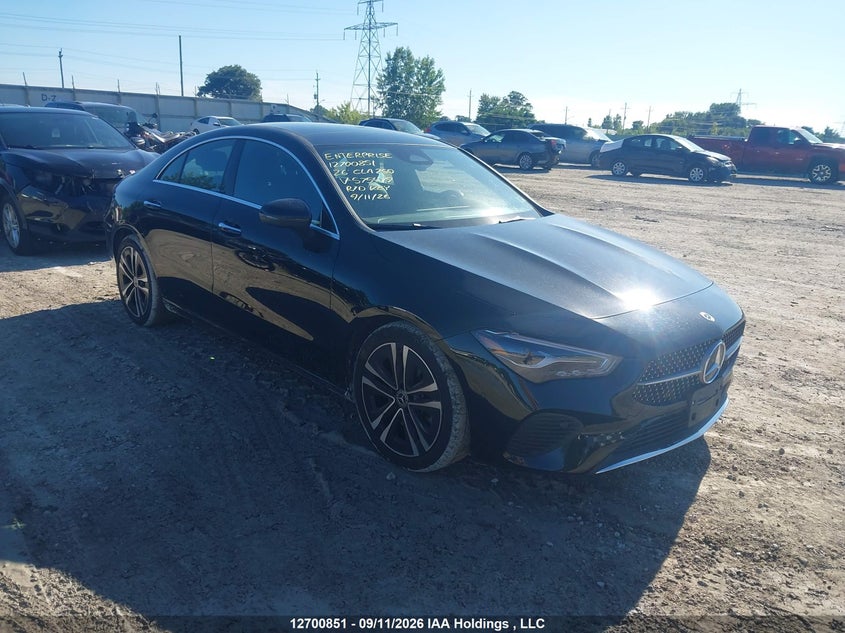 2026 Mercedes-Benz Cla 250 Coupe 4Matic, Удар спереди, IAAI, VIN W1K5J4HB5TN575479