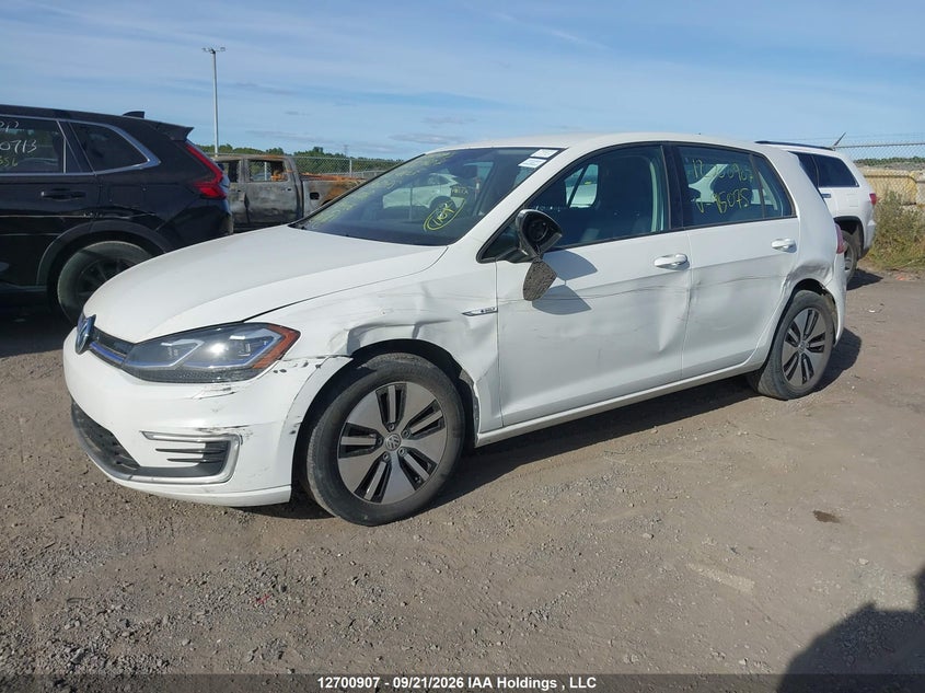 2019 Volkswagen e Golf, Лівий бік, IAAI, VIN WVWPR7AU4KW915075 — фото 2