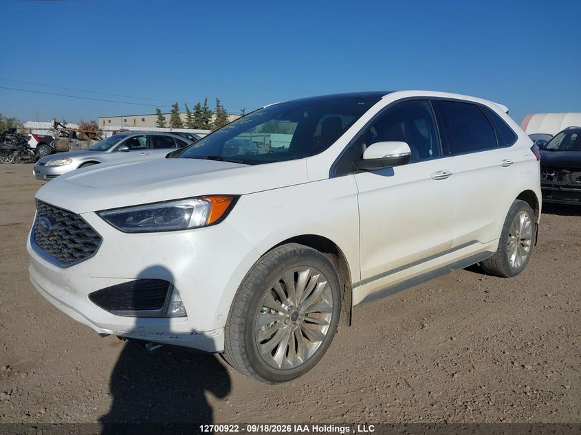 Vin: 2fmpk4k97lbb65327, lot: 3106417, ford edge titanium 20202