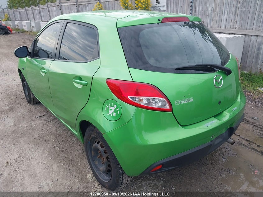 Vin: jm1de1hy2b0106651, lot: 3106453, mazda mazda2 20113