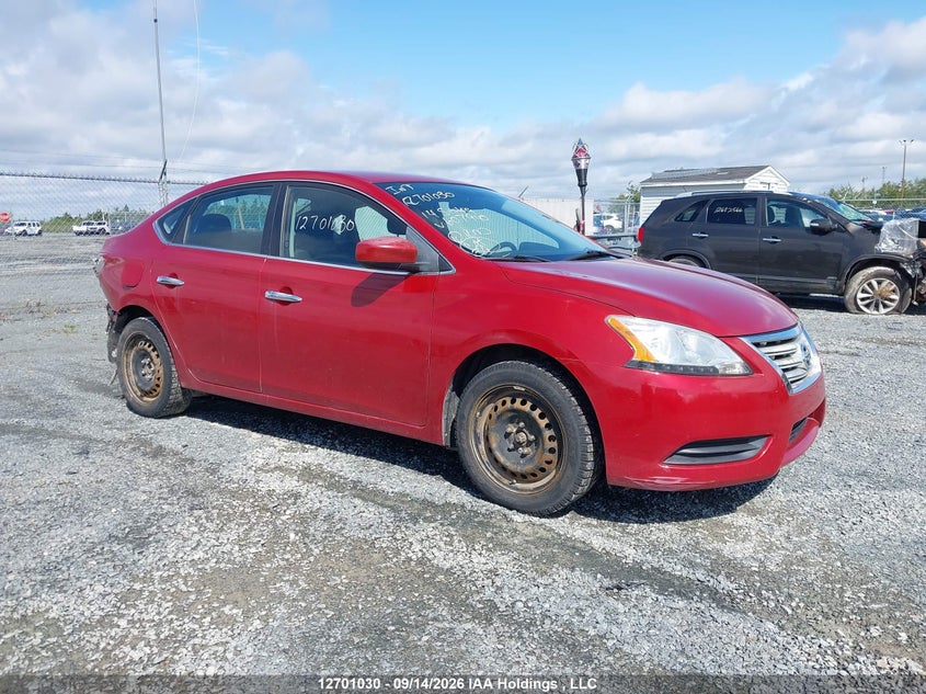 2014 Nissan Sentra S/Sv/Sr/Sl, Удар сзади, IAAI, VIN 3N1AB7AP2EL607940