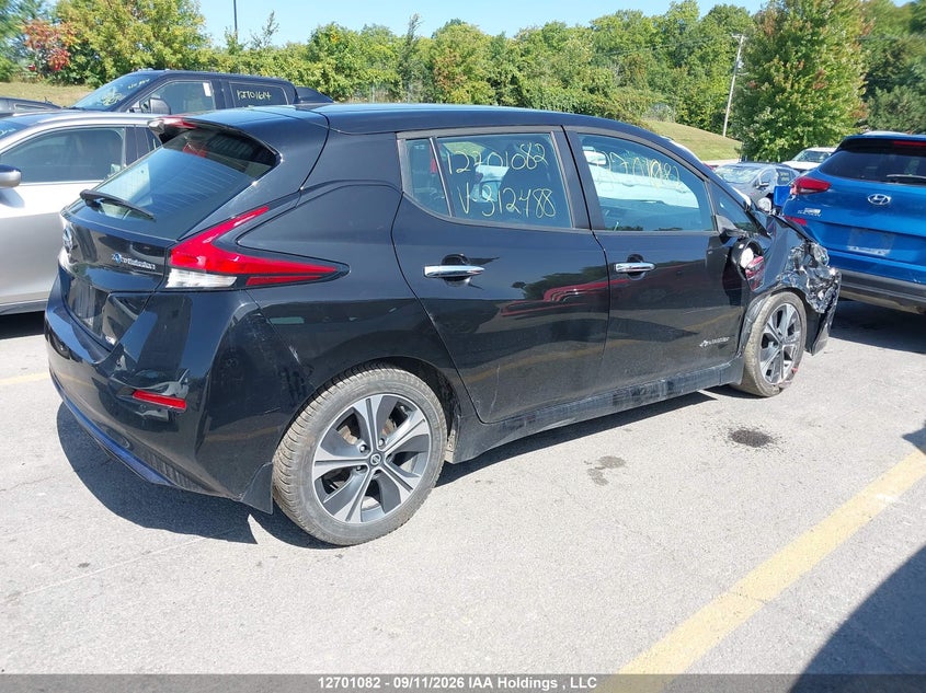 Vin: 1n4az1cp5jc312488, lot: 3106578, nissan leaf s/sl/sv 20184