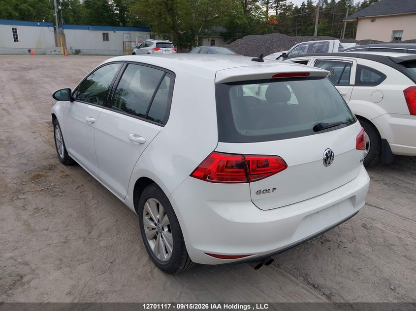Vin: 3vw217au8fm013310, lot: 3106614, volkswagen golf 1.8 tsi comfortline/1.8 tsi highline/1.8 tsi trendline 20153