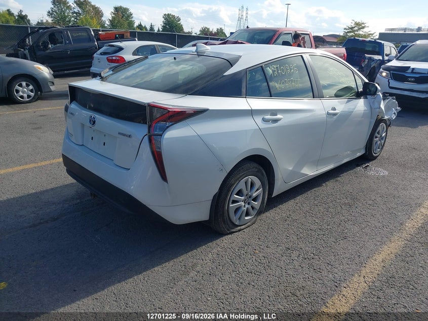 Vin: jtdkbrfu4j3079741, lot: 3106725, toyota prius 20184