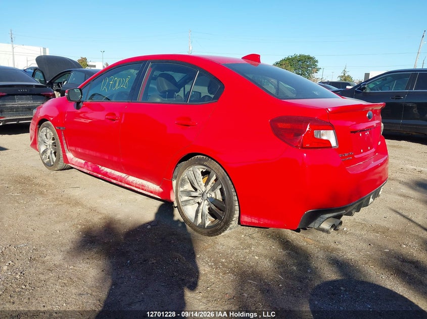 Vin: jf1va1l63g9816723, lot: 3106728, subaru wrx limited 20163