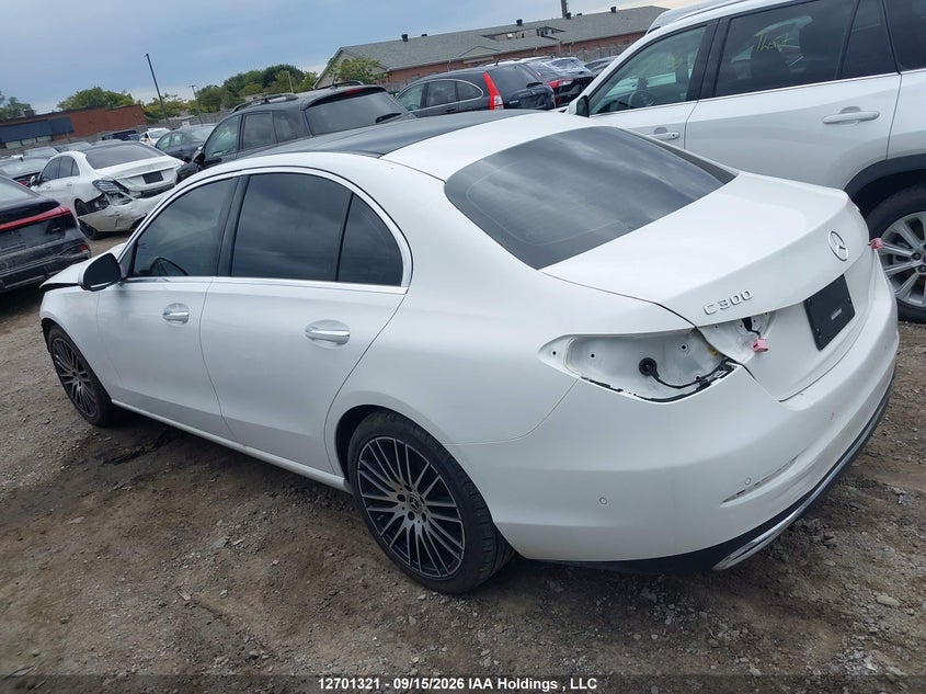 Vin: w1kaf4hb0rr203825, lot: 3106823, mercedes-benz c 300 4matic 20243