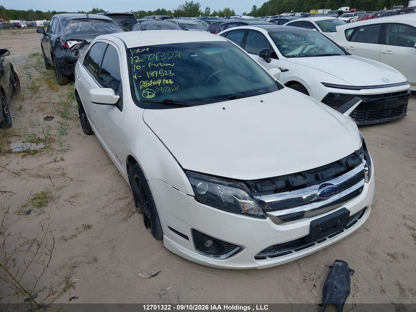 2010 Ford Fusion Hybrid Hybrid, Front, IAAI, VIN 3FADP0L36AR189523
