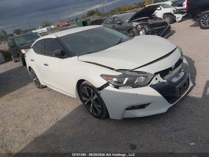 2016 Nissan Maxima 3.5S/Sv/Sl/Sr/Plat, Удар спереди, IAAI, VIN 1N4AA6AP4GC424912