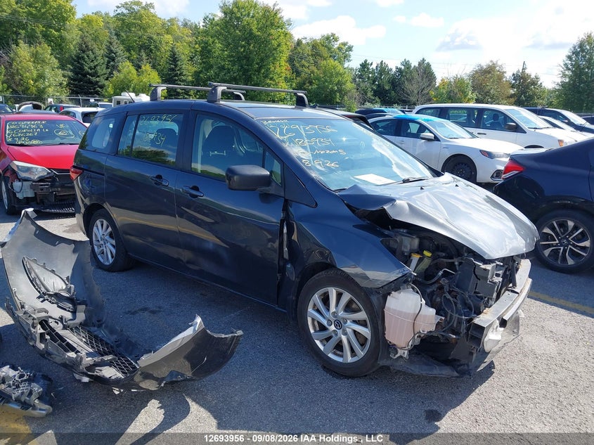 2015 Mazda Mazda5 Gs, Front, IAAI, VIN JM1CW2CLXF0180934