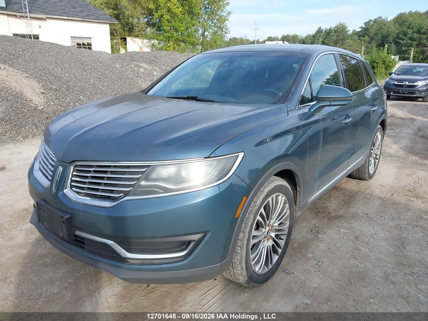 Vin: 2lmtj8lr2gbl26541, lot: 3107172, lincoln mkx reserve 20162