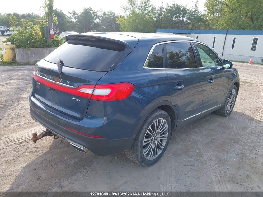 Vin: 2lmtj8lr2gbl26541, lot: 3107172, lincoln mkx reserve 20164