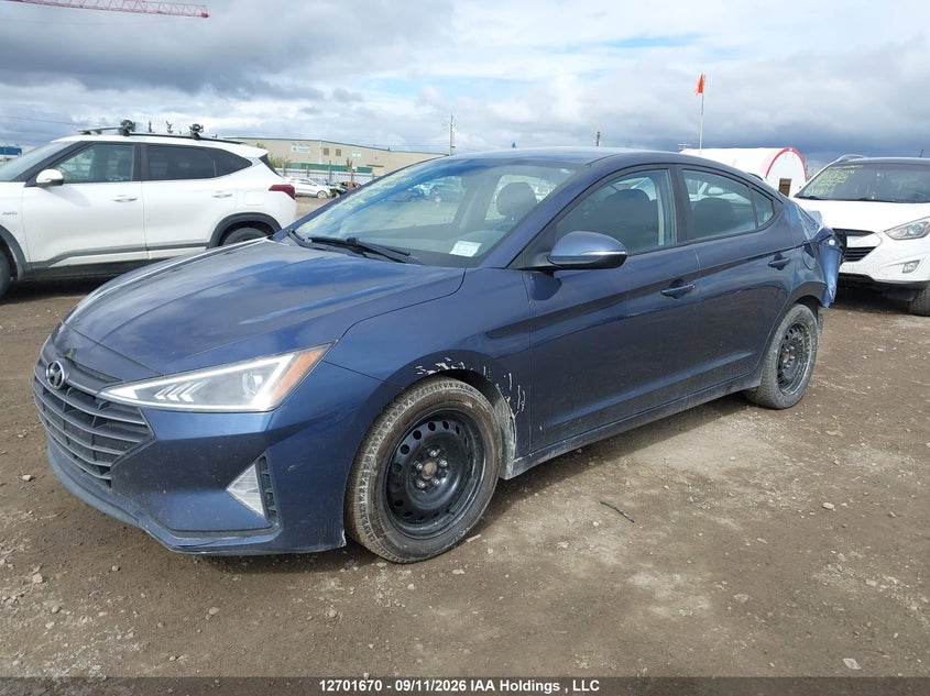 2019 Hyundai Elantra Sel/Value/Limited, Удар сзади, IAAI, VIN KMHD84LF3KU856191 — фото 2