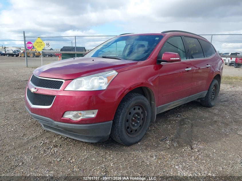2012 Chevrolet Traverse, Удар сзади, IAAI, VIN 1GNKVJED4CJ172324 — фото 2