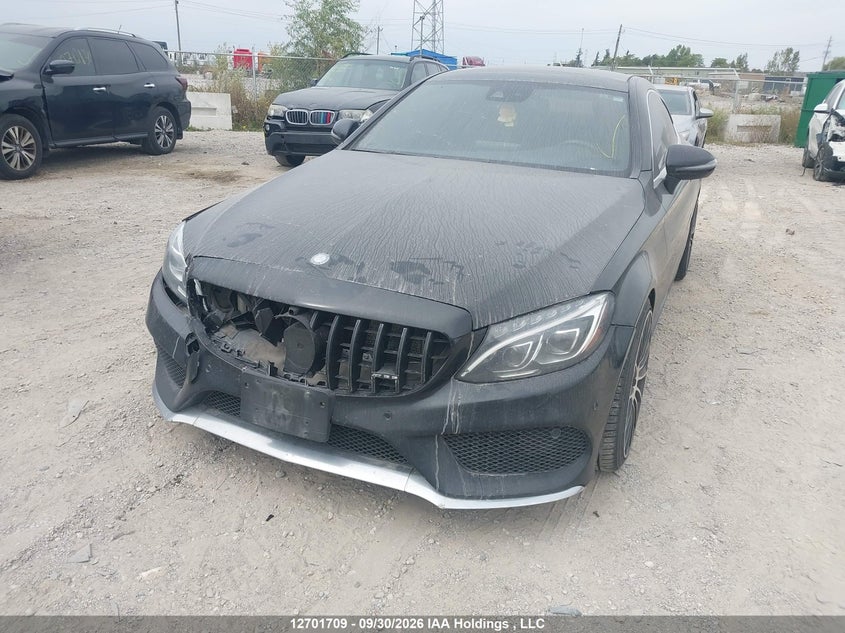 2017 Mercedes-Benz C 300, Удар спереди, IAAI, VIN WDDWJ4KB1HF404033 — фото 2