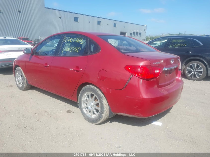 Vin: kmhdu4bd3au003980, lot: 3107295, hyundai elantra 20103