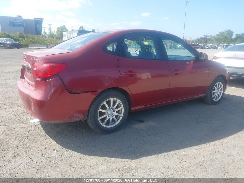 Vin: kmhdu4bd3au003980, lot: 3107295, hyundai elantra 20104