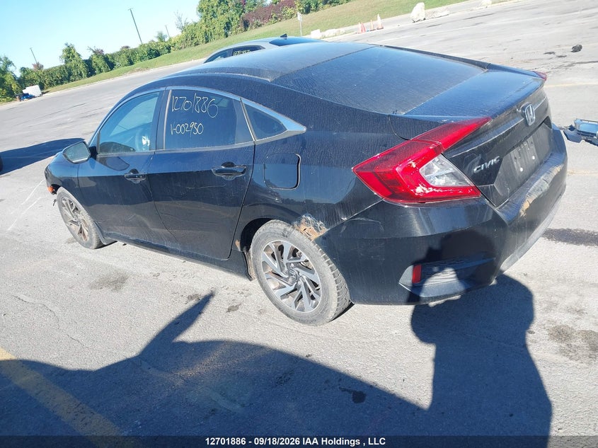 Vin: 2hgfc2f73gh002950, lot: 3107414, honda civic ex 20163