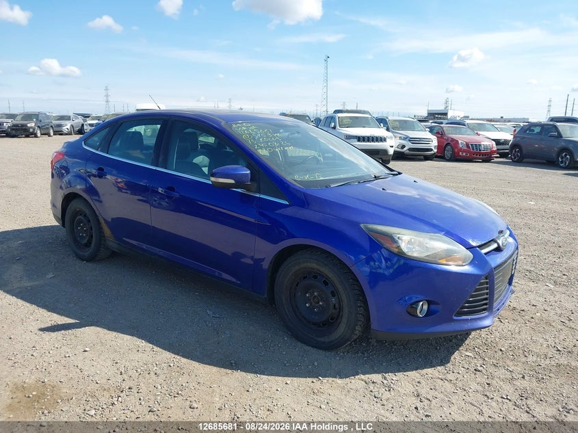 2013 Ford Focus Titanium, Удар спереди, IAAI, VIN 1FADP3J28DL345947